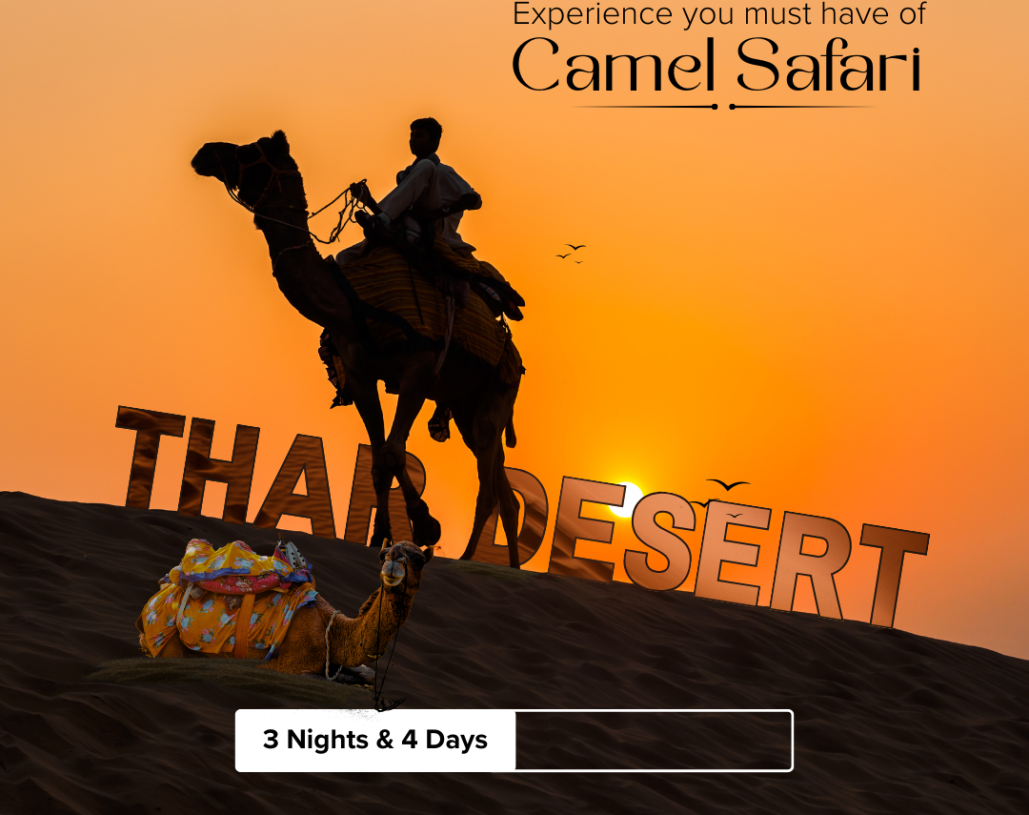 Black and Beige Simple Desert and Camel Instagram Post